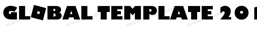 GLOBAL TEMPLATE 2017字体转换